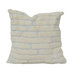 100% Cotton Tufted Cushion Cover – Textured Brick Pattern | Soft Decorative Throw Pillow Cover | 18x18 Inch