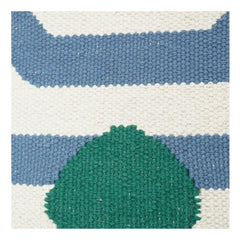 Handmade Geometric Cotton Cushion Cover 45x45 cm | Abstract Modern Woven Pillow