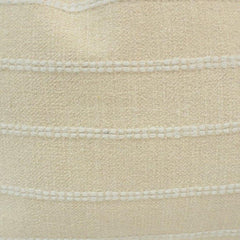 Handmade Textured Cotton Cushion Cover 45x45 cm | Cream Striped Boho Pillow Cover | Minimalist Decorative Cushion