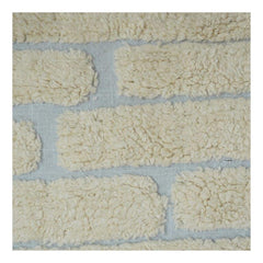 100% Cotton Tufted Cushion Cover – Textured Brick Pattern | Soft Decorative Throw Pillow Cover | 18x18 Inch