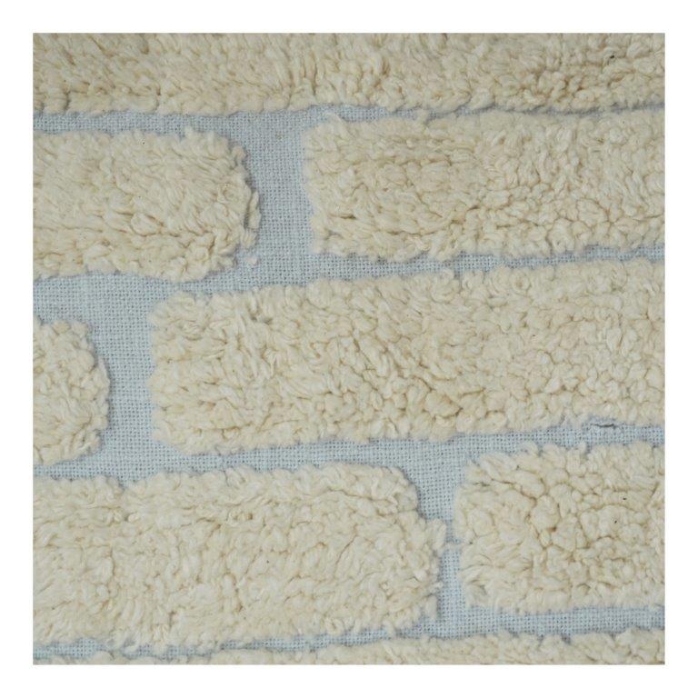 100% Cotton Tufted Cushion Cover – Textured Brick Pattern | Soft Decorative Throw Pillow Cover | 18x18 Inch