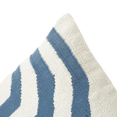 Handmade Geometric Cotton Cushion Cover 45x45 cm | Abstract Modern Woven Pillow
