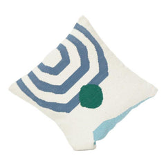 Handmade Geometric Cotton Cushion Cover 45x45 cm | Abstract Modern Woven Pillow