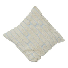 100% Cotton Tufted Cushion Cover – Textured Brick Pattern | Soft Decorative Throw Pillow Cover | 18x18 Inch