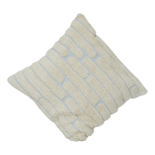 100% Cotton Tufted Cushion Cover – Textured Brick Pattern | Soft Decorative Throw Pillow Cover | 18x18 Inch