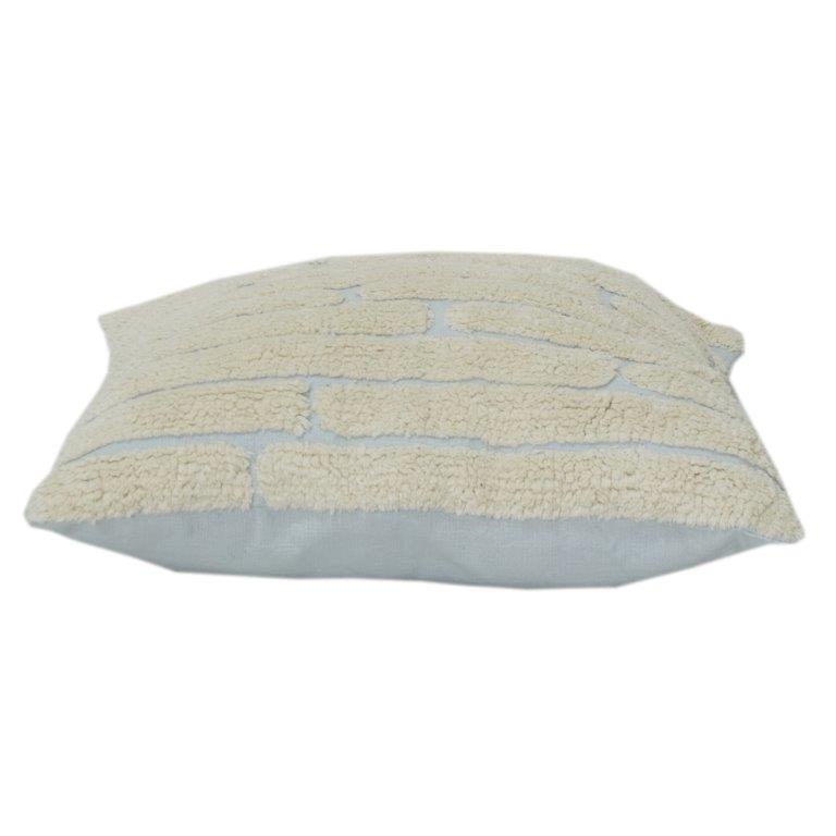 100% Cotton Tufted Cushion Cover – Textured Brick Pattern | Soft Decorative Throw Pillow Cover | 18x18 Inch - Bulk manufacturer & supplier from Panipat, India