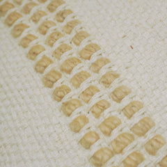 Handwoven Textured Cushion Cover – Cream & Ivory, 45 x 45 cm (18 x 18 Inches)