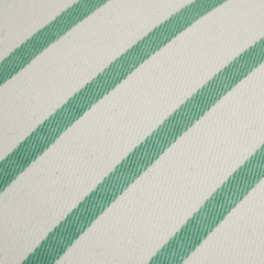 Handwoven Green Stripe Cotton Cushion Cover – 35 x 50 cm