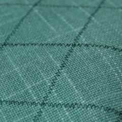 Machine Embroidered Cotton Cushion Cover – Teal Diamond Lattice Pattern, 45 x 45 cm