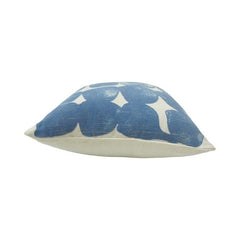 Blue Abstract Printed Cotton Cushion Cover – 45x45 cm Decorative Throw Pillow Cover for Sofa & Living Room