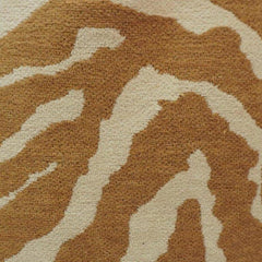Jacquard Zebra Pattern Cushion Cover 45x45 cm | Textured Woven Decorative Throw Pillow Cover in Beige & Ivory