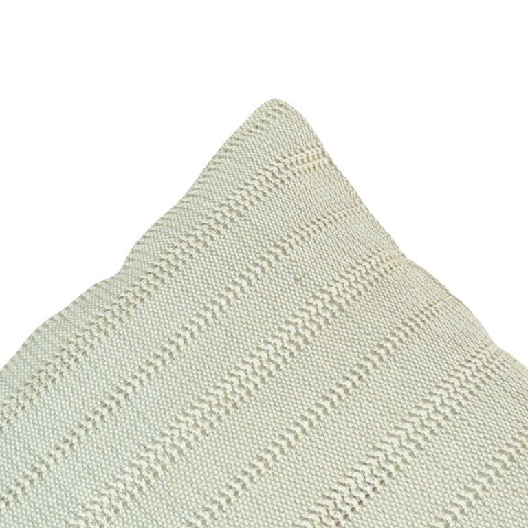Handmade Textured Polyester Cushion Cover 45x45 cm | Minimal Woven Decorative Pillow Cover | Neutral Boho Cushion - Bulk manufacturer & supplier from Panipat, India