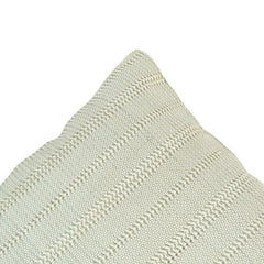 Handmade Textured Polyester Cushion Cover 45x45 cm | Minimal Woven Decorative Pillow Cover | Neutral Boho Cushion