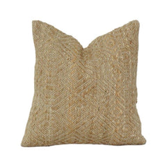Handmade Jute Cushion Cover 45x45 cm | Natural Woven Geometric Throw Pillow Cover | Rustic Boho Home Décor