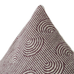 Weiß- und Elfenbeinfarbenes Geometrisches Jacquard-Baumwollkissen – 100 % Baumwolle mit Strukturmuster | Modernes Dekokissen 45x45 cm