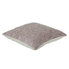 Weiß- und Elfenbeinfarbenes Geometrisches Jacquard-Baumwollkissen – 100 % Baumwolle mit Strukturmuster | Modernes Dekokissen 45x45 cm