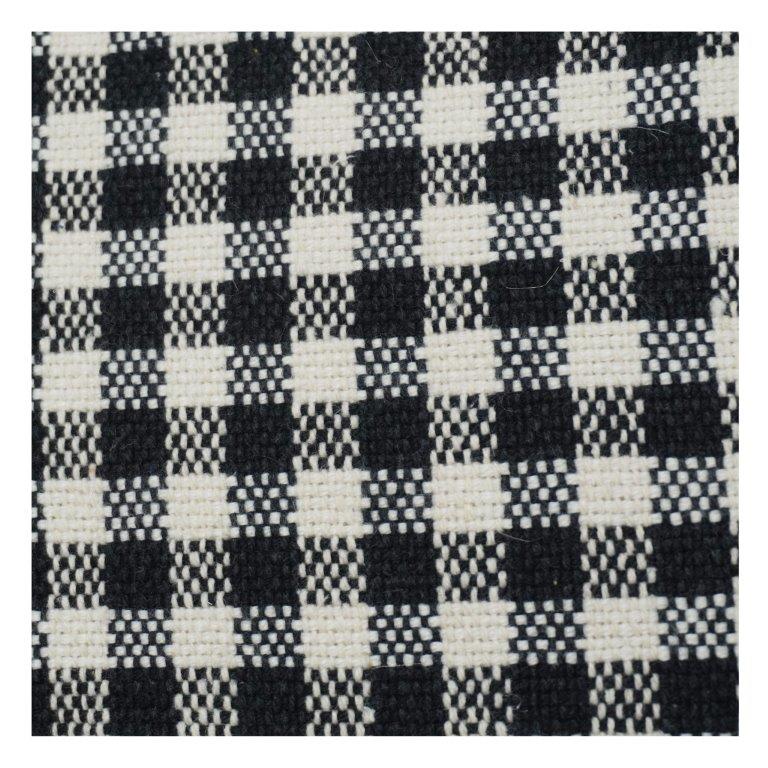 Black & White Gingham Cotton Cushion Cover | Classic Checkered Sofa Pillow Cover | 18x18 Inch - Bulk manufacturer & supplier from Panipat, India