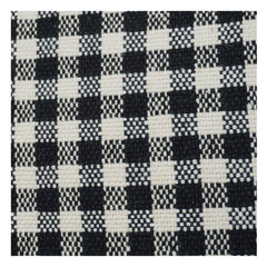 Black & White Gingham Cotton Cushion Cover | Classic Checkered Sofa Pillow Cover | 18x18 Inch
