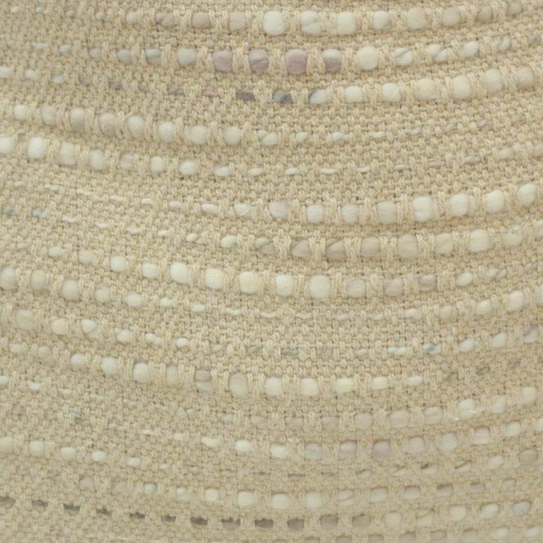 Handwoven Textured Cotton Cushion Cover – Cream Beige | 45x45 cm Decorative Pillow Cover - Bulk manufacturer & supplier from Panipat, India