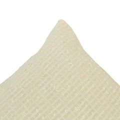 Ivory Textured Cotton Cushion Cover with Embroidered Dot Pattern – 45x45 cm