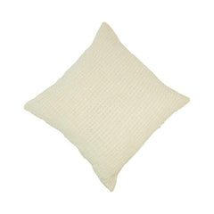 Ivory Textured Cotton Cushion Cover with Embroidered Dot Pattern – 45x45 cm