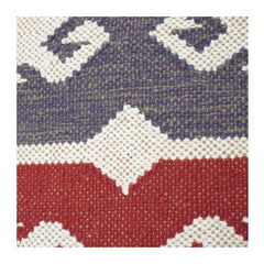 Handmade Geometric Cotton Cushion Cover 45x45 cm | Tribal Ikat Pattern | Decorative Throw Pillow Case