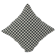Black & White Gingham Cotton Cushion Cover | Classic Checkered Sofa Pillow Cover | 18x18 Inch