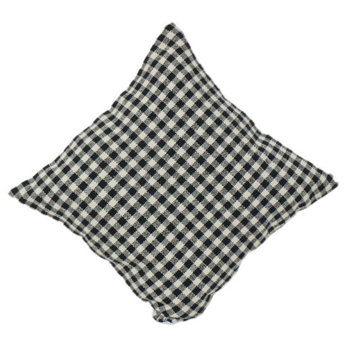Black & White Gingham Cotton Cushion Cover | Classic Checkered Sofa Pillow Cover | 18x18 Inch