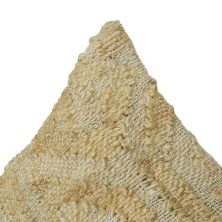 Handwoven Natural Jute Cushion Cover | Rustic Textured Throw Pillow | Eco-Friendly Boho Home Décor | 18x18 Inch