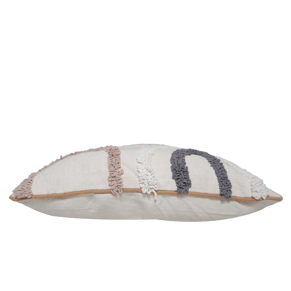 Handmade Tufted Cotton Cushion Cover 45x45 cm | Modern Abstract Loop Tufted Design | Decorative Throw Pillow Cover with Hidden Zipper | Boho Home Décor - Bulk manufacturer & supplier from Panipat, India