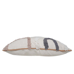 Handmade Tufted Cotton Cushion Cover 45x45 cm | Modern Abstract Loop Tufted Design | Decorative Throw Pillow Cover with Hidden Zipper | Boho Home Décor