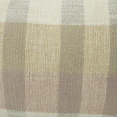 Handwoven Checkered Cotton Cushion Cover – Neutral Plaid Design | 35 x 50 cm Lumbar Cushion