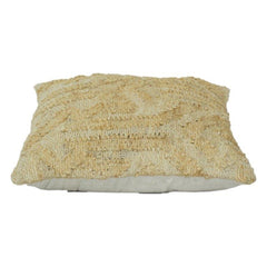 Handwoven Natural Jute Cushion Cover | Rustic Textured Throw Pillow | Eco-Friendly Boho Home Décor | 18x18 Inch