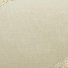 Boho Tassel Cotton Cushion Cover – Off White Textured Decorative Pillow Cover | 45x45 cm