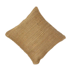 Handmade Natural Jute Cushion Cover 45x45 cm | Rustic Boho Decorative Throw Pillow Cover | Woven Burlap Cushion for Sofa & Living Room