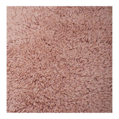 Weicher getufteter Baumwoll-Kissenbezug mit Quasten – Strukturiertes Rouge-Rosa | 45x45 cm