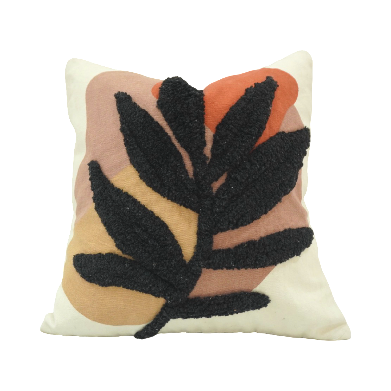 Contemporary Embroidered Cushion Cover | Nature Inspired | 45x45 cm