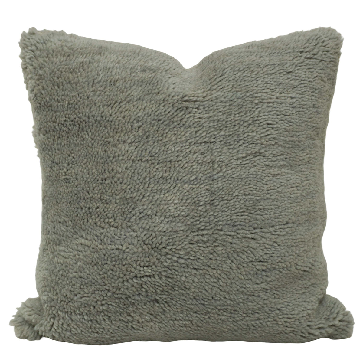 Handwoven Tufted Cotton Cushion Cover 45x45 cm – Sage Green Textured Decorative Throw Pillow Cover with Concealed Zip | Soft Boho Modern Home Décor