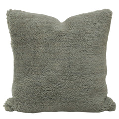 Handwoven Tufted Cotton Cushion Cover 45x45 cm – Sage Green Textured Decorative Throw Pillow Cover with Concealed Zip | Soft Boho Modern Home Décor
