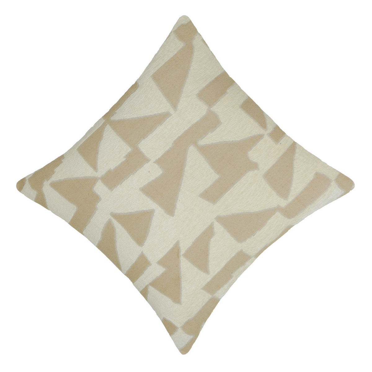 Jacquard Cotton Cushion Cover – Abstract Geometric Pattern – 45 x 45 cm