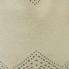 Hand Block Printed Cotton Cushion Cover – Geometric Border Design | Beige | 45x45 cm