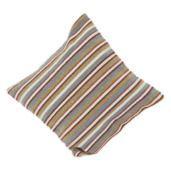 Multi-Color Woven Striped Cotton Cushion Cover | Textured Boho Accent Pillow Cover | 18x18 Inch