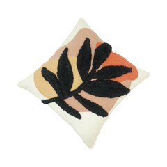 Contemporary Embroidered Cushion Cover | Nature Inspired | 45x45 cm