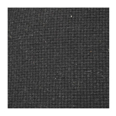 Handwoven Black Cotton Cushion Cover with Fringed Edges | Textured Boho Throw Pillow Cover | 18x18 Inch