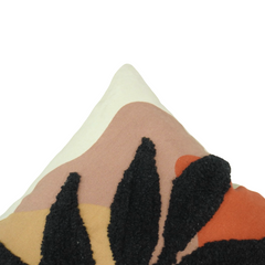 Contemporary Embroidered Cushion Cover | Nature Inspired | 45x45 cm