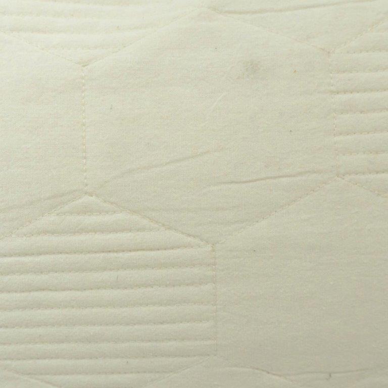 Luxury Velvet Embroidered Cushion Cover – Geometric Quilted Design | 40 x 60 cm | Off White Decorative Pillow Cover - Bulk manufacturer & supplier from Panipat, India