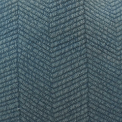 Teal Chevron Textured Cushion Cover | Soft Woven Cotton Pillow Cover | 45x45 cm Decorative Cushion