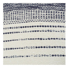 Handwoven Cotton Cushion Cover 45x45 cm – Textured Minimalist Striped Design in Neutral Tones