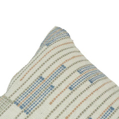 Handwoven Cotton Cushion Cover 45x45 cm | Modern Geometric Textured Pillow Cover | Artisan Handmade Décor