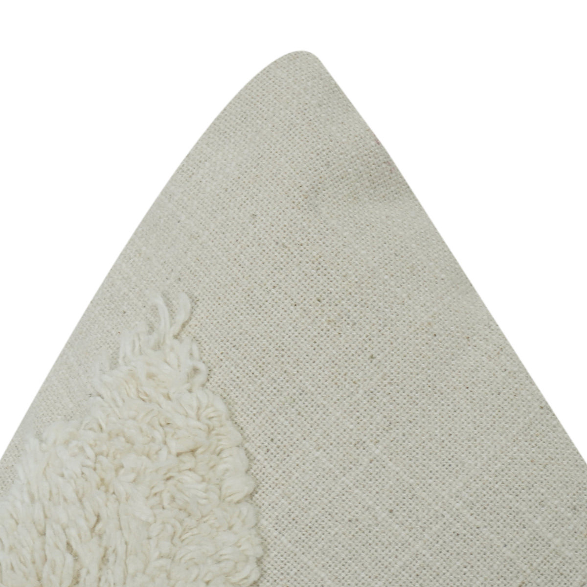 Getufteter Kissenbezug Elfenbein Hase 35x50 cm | Strukturierter Kissenbezug aus Baumwolle | Kinderzimmer & Minimalistische Heimdekoration - Bulk manufacturer & supplier from Panipat, India